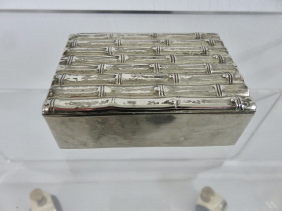 Image 1 of Scatola per sigarette Maria Pergay, decoro in bambù, Francia, 1970