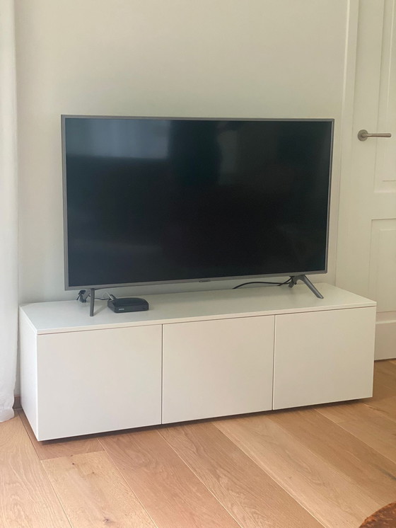 Image 1 of Matte White Abitare Interiors 3-Door TV Furniture