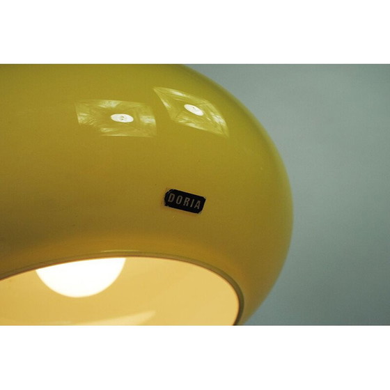 Image 1 of Lampada a sospensione vintage in vetro verde di Doria Leuchten, anni '70