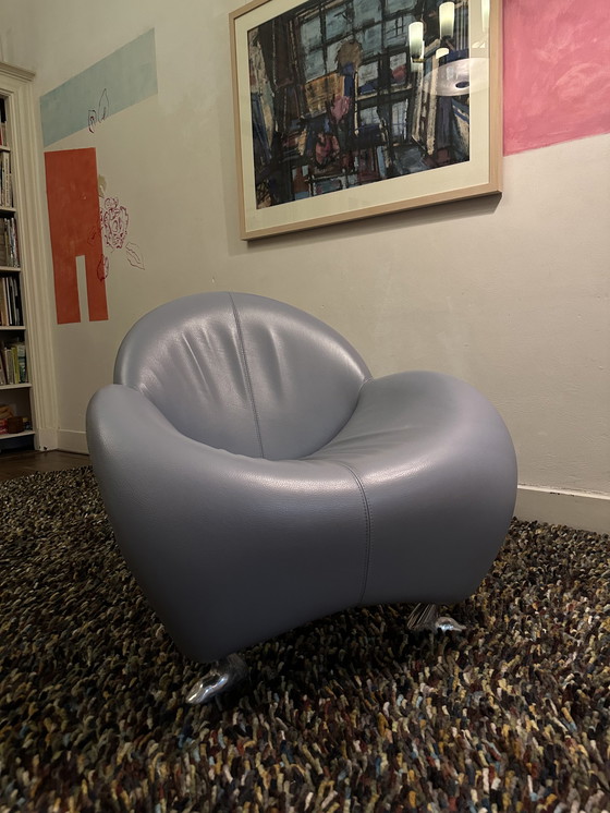 Image 1 of Leolux Papageno Fauteuil Cuir Senso Heaven