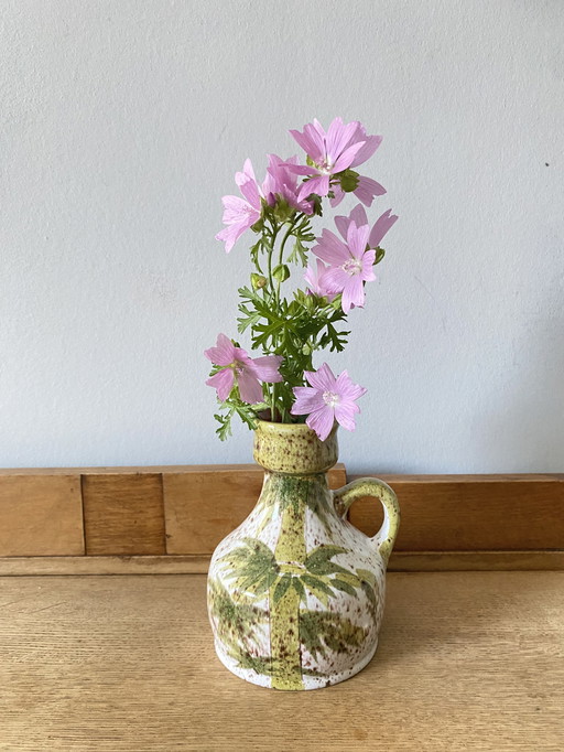 Vase de Marei, Allemagne de l'Ouest, avec motif floral