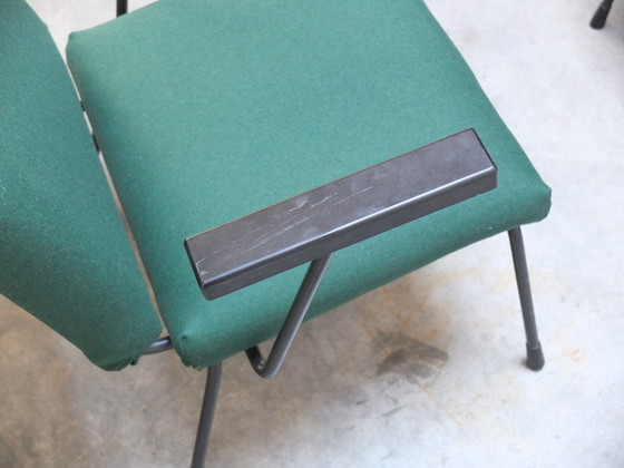 Image 1 of Modernist Pair Of '1401' Easy Chairs By Wim Rietveld For Gispen, 1954