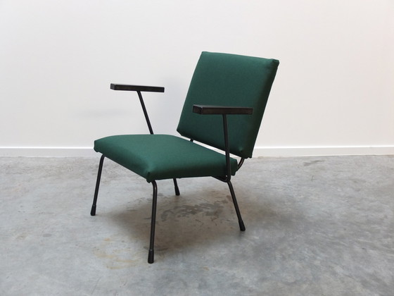 Image 1 of Modernist Pair Of '1401' Easy Chairs By Wim Rietveld For Gispen, 1954