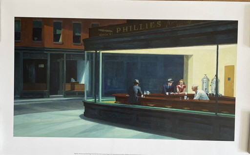 Edward Hopper  (1882-1967), Nighthawks, 1942, Copyright The Art Institute of Chicago IL USA/Friends of American Art Collect