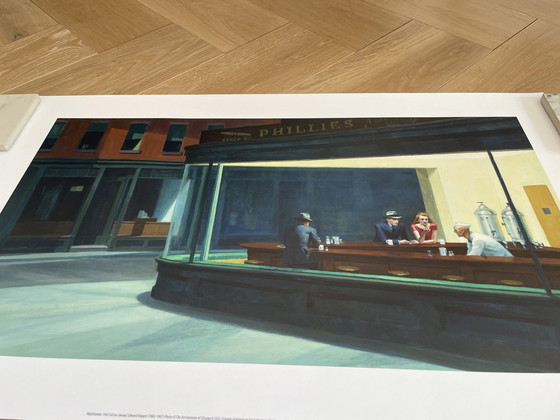 Image 1 of Edward Hopper  (1882-1967), Nighthawks, 1942, Copyright The Art Institute of Chicago IL USA/Friends of American Art Collect