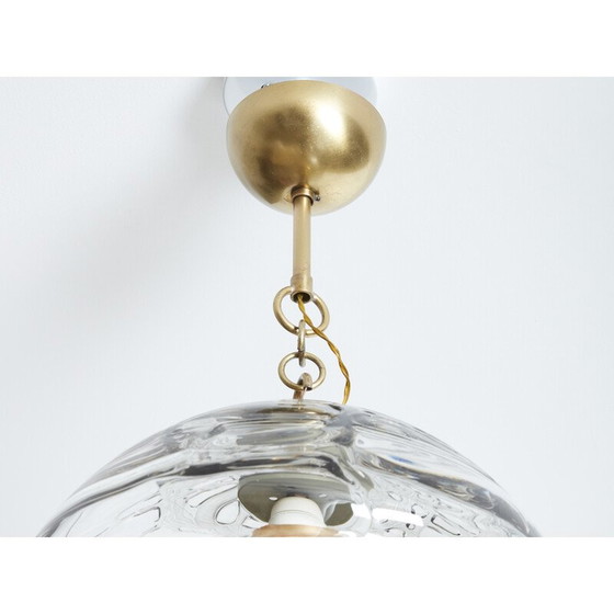 Image 1 of Vintage Murano glass pendant lamp by Barovier and Toso, Italy 1940