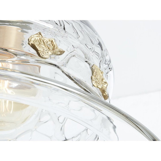 Image 1 of Vintage Murano glass pendant lamp by Barovier and Toso, Italy 1940