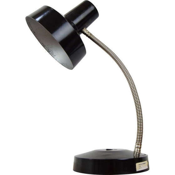 Image 1 of Vintage table lamp in bakelite and chrome, Czechoslovakia 1950