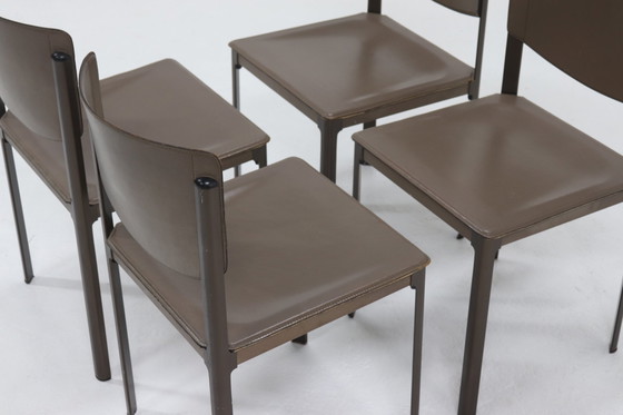 Image 1 of 4 X Vintage Matteo Grassi Italy Dining Chairs
