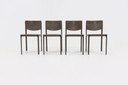 4 X Vintage Matteo Grassi Italy Dining Chairs