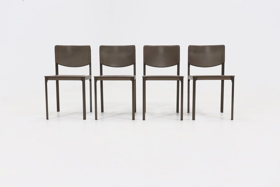 Image 1 of 4 X Vintage Matteo Grassi Italy Dining Chairs