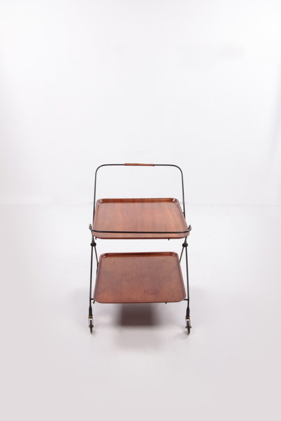 Image 1 of Paul Nagel Trolley vintage realizzato da Jie Gantofta, 1960 Svezia.