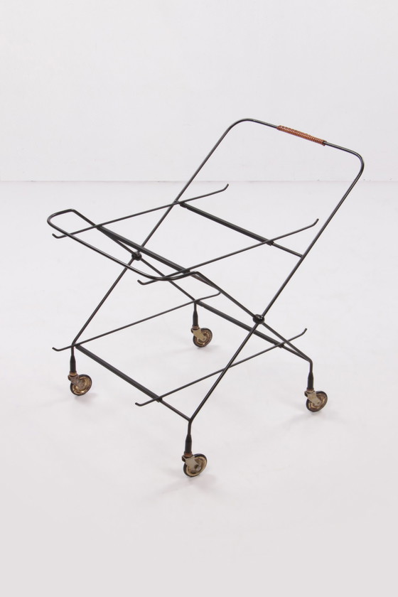 Image 1 of Paul Nagel Trolley vintage realizzato da Jie Gantofta, 1960 Svezia.