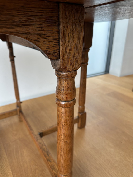 Image 1 of Foldable Oak Table ‘a bandelle‘