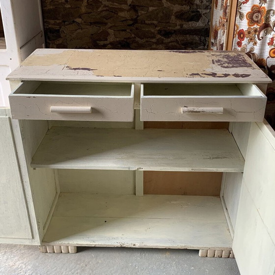 Image 1 of Vintage wooden elephant-foot sideboard