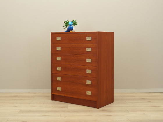 Image 1 of Teak Chest Of Drawers, Danish Design, 1960S, Production: Denmark