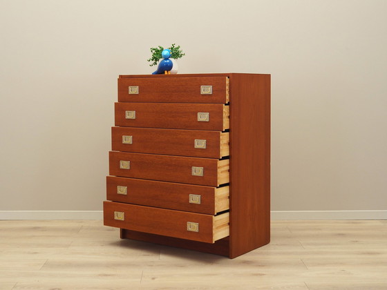 Image 1 of Teak Chest Of Drawers, Danish Design, 1960S, Production: Denmark