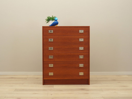 Teak Chest Of Drawers, Danish Design, 1960S, Production: Denmark