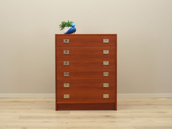 Image 1 of Teak Chest Of Drawers, Danish Design, 1960S, Production: Denmark