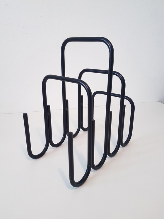 Image 1 of Modernist magazine rack by Ann Maes 1981