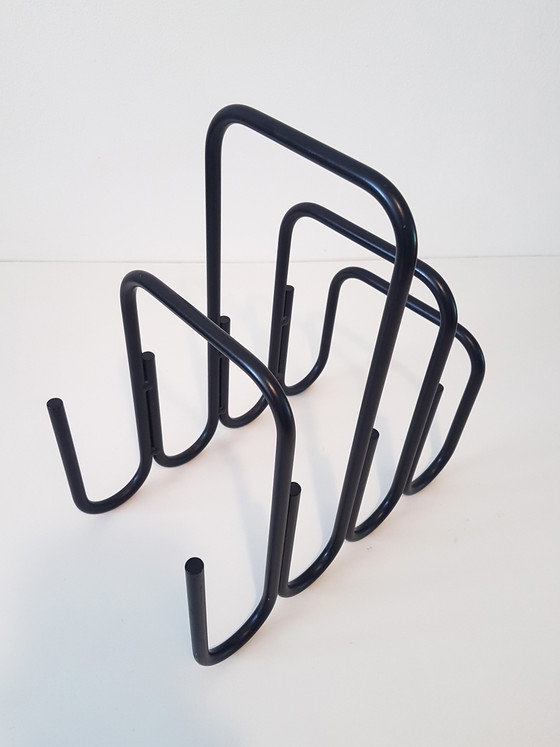 Image 1 of Modernist magazine rack by Ann Maes 1981