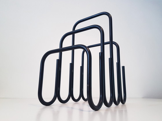 Image 1 of Modernist magazine rack by Ann Maes 1981