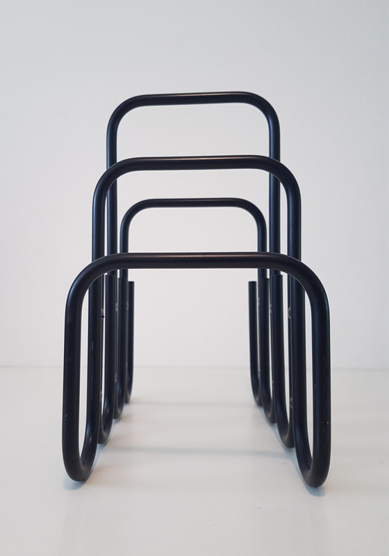 Image 1 of Modernist magazine rack by Ann Maes 1981