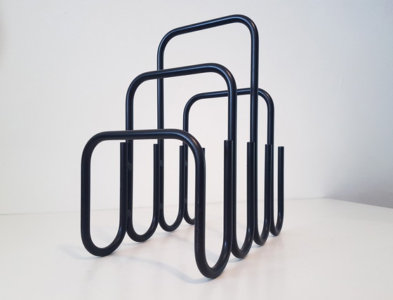 Image 1 of Modernist magazine rack by Ann Maes 1981