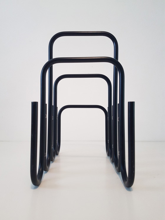 Image 1 of Modernist magazine rack by Ann Maes 1981