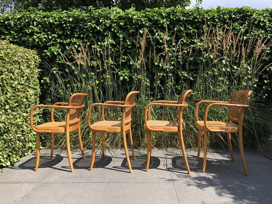 Image 1 of 4x Chaise Vintage Ligna Thonet