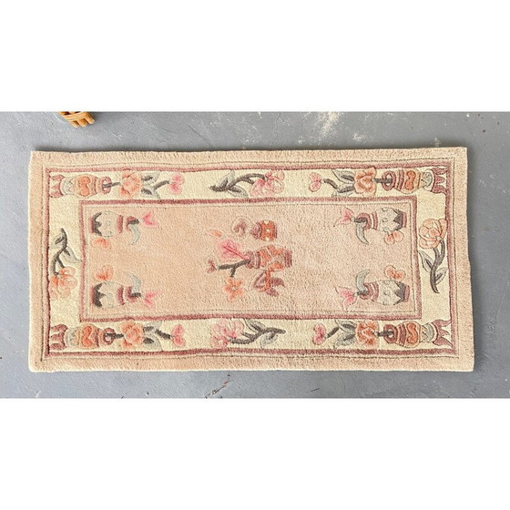 Image 1 of Vintage wool and cotton rug, China 1980