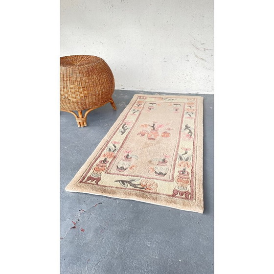 Image 1 of Vintage wool and cotton rug, China 1980