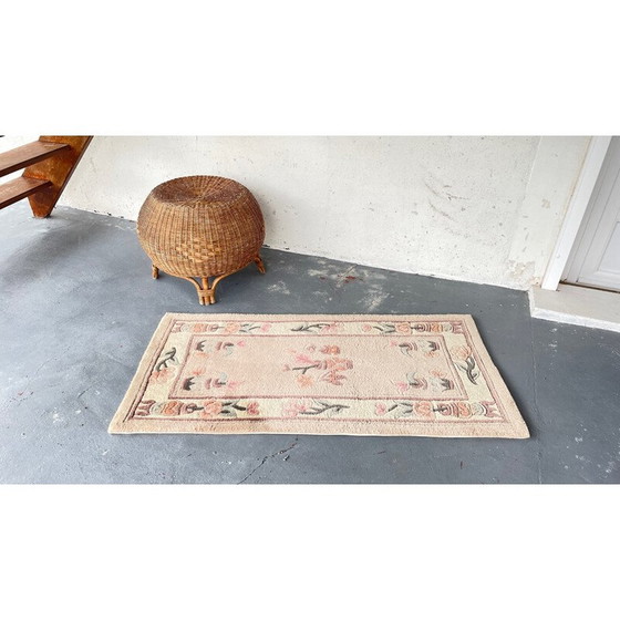 Image 1 of Vintage wool and cotton rug, China 1980