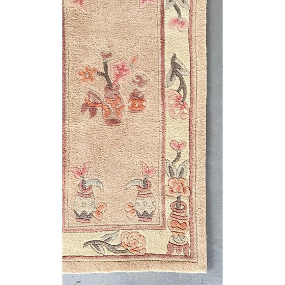 Image 1 of Vintage wool and cotton rug, China 1980