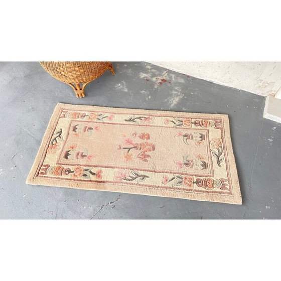 Image 1 of Vintage wool and cotton rug, China 1980