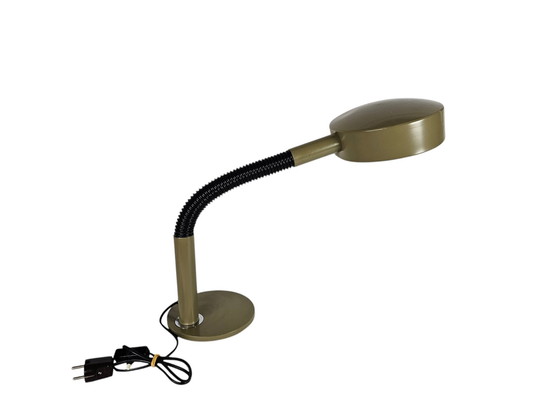 Image 1 of Hala Zeist - Model 708 - Desk Lamp - Olive Green - Flexible Arm - 1970'S