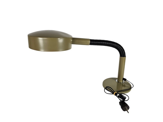 Image 1 of Hala Zeist - Model 708 - Desk Lamp - Olive Green - Flexible Arm - 1970'S