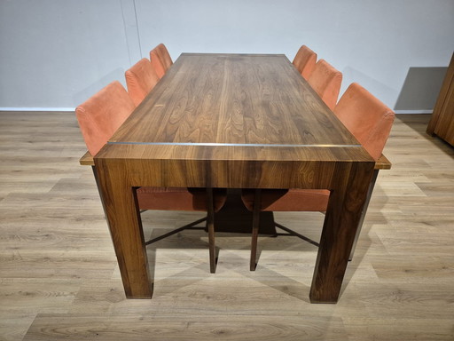 Delato D10 - Dining Table - Walnut - Design - 220X100Cm