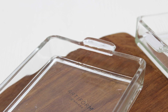 Image 1 of Artiform 1970 Scandinavian Teak And Glass Tray