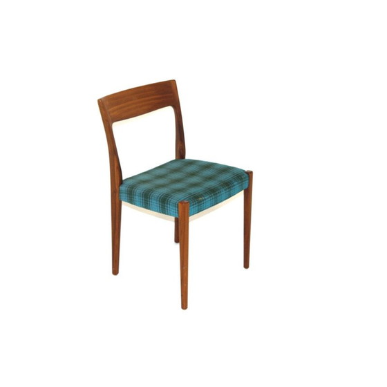 Image 1 of Vintage teak and fabric chair, Sweden 1960
