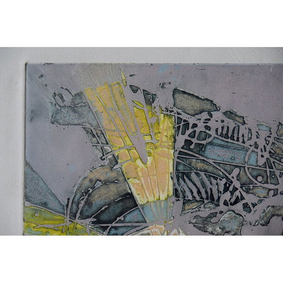 Image 1 of Stampa su carta Arches vintage della serie Atelier 17 di Lawrence Heyman Fertilization III, 1960