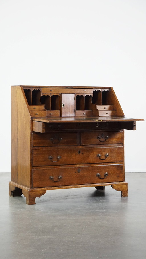 Large English Oak Secretaire/ Chest of Drawers