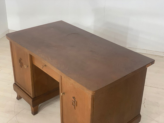 Image 1 of Art Nouveau bureau table desk vintage