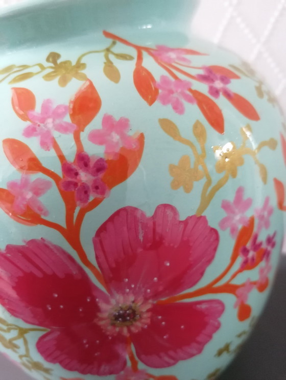 Image 1 of Hand-painted Vase 'Flowers'