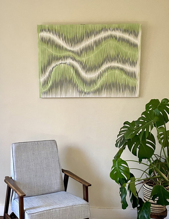 Image 1 of Tableau Sculpture Art Textiles Réf Dove