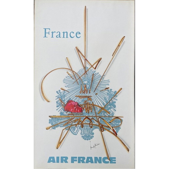 Image 1 of Vintage posters "Air France" by Georges Mathieu, 1960