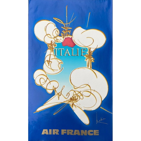 Image 1 of Vintage posters "Air France" by Georges Mathieu, 1960