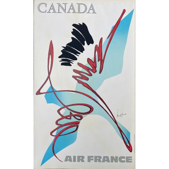 Image 1 of Vintage posters "Air France" by Georges Mathieu, 1960