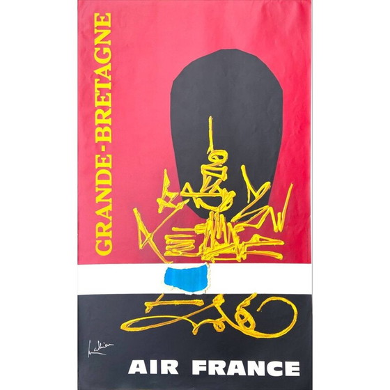 Image 1 of Vintage posters "Air France" by Georges Mathieu, 1960