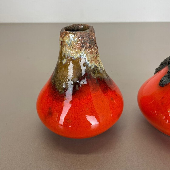 Image 1 of Set of 3 vintage ceramic vases by Roth Ceramics, Germany 1970s